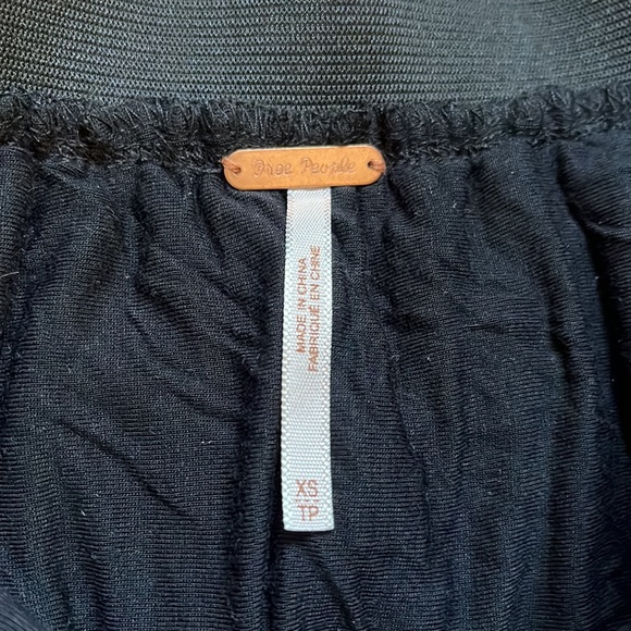 Free People Black 3D Rosettes Floral Skater Skirt - Picture 7 of 10